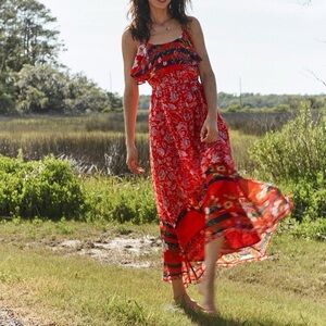 Anthropologie Zuri Midi Dress Large